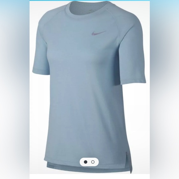Nike Women's Drifit Light Blue Short Sleeve Tee - Picture 1 of 3